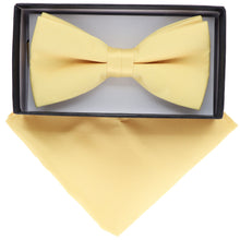 Load image into Gallery viewer, Vittorio Farina Classic Bow Tie & Pocket Square