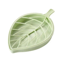 Load image into Gallery viewer, Bathroom Accessories Dish Plate Case Home Shower Leaf Shape Holder Container Soap Box Plastic Soap Box Dispenser Soap Rack Soap Dishes Leaf-Shaped Shower Soap Bar Holder With Draining Tray Fashionable Soap Dishes For Shower Kitchen