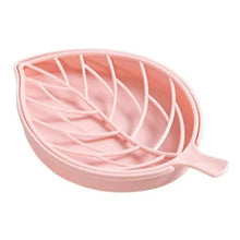 Load image into Gallery viewer, Bathroom Accessories Dish Plate Case Home Shower Leaf Shape Holder Container Soap Box Plastic Soap Box Dispenser Soap Rack Soap Dishes Leaf-Shaped Shower Soap Bar Holder With Draining Tray Fashionable Soap Dishes For Shower Kitchen