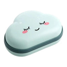 Load image into Gallery viewer, Bathroom Soap Dish Box Cute Cartoon Clouds Soap Holder Home Shower Travel Container Soap Tray Drainer Box Bathroom Accessories Soap Dish with Drain Soap Holder Soap Saver Easy Cleaning Dry Stop Soap