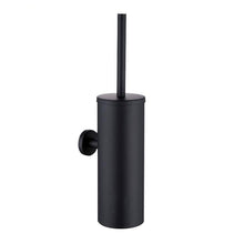 Load image into Gallery viewer, Bathroom Toilet Brush Holder Matt Black Stainless Steel Toilet Brush Wall Mounted For Bathroom Storage And Organization Toilet Bowl Brush with Stainless Steel Handle Durable Bristles Deep Cleaning Compact Bathroom Brush Save Space Good Grip