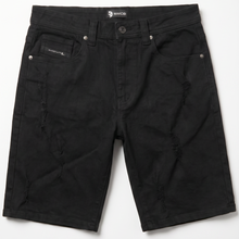 Load image into Gallery viewer, M613 Pastoni Denim Shorts - Jet Black