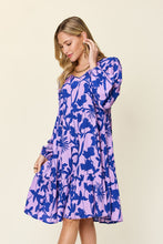 Load image into Gallery viewer, Double Take Full Size Printed Ruffle Hem Dress with Pocket Stylish & Functional Women Dress