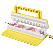 Load image into Gallery viewer, BBQ Meat String Machine Barbecue Skewer Tools Portable Skewer Kebab Maker Box Machine Grill Kitchen Accessories Automatic Meat Skewer Tools Beef Easy Wear Meat Maker Grill Barbecue Kitchen Accessories Tools