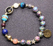 Load image into Gallery viewer, Blue San Volcanic Rock Constellation Bracelets – Colorful Twelve Constellations