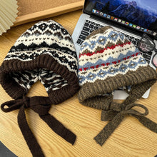 Load image into Gallery viewer, Winter Vintage Wool Bag Cap – Warm Ear Protection Hat for Cold Weather