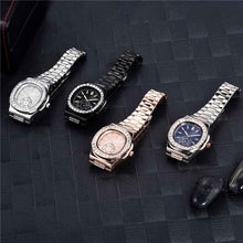 Load image into Gallery viewer, Men's Diamond Watches Fashion Alloy Band Gift Timepieces