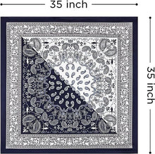 Load image into Gallery viewer, 4-Pack 35” Satin Square Head Scarves – Silk-Feel Neck & Hair Wraps for Women – Lightweight, Versatile & Stylish for Day and Night Use