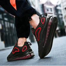 Load image into Gallery viewer, Mandotos Men Casual Air Cushion Black Shoes Outdoor Breathable Lace Up Sneakers Running Sports