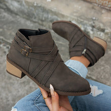 Load image into Gallery viewer, Women’s Retro High-Heel Ankle Boots – Chic Suede Single Boots
