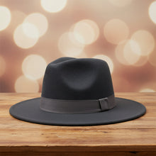 Load image into Gallery viewer, Wide Brim Bell Crown Wool Hat – Unisex Sun & Warmth Hat
