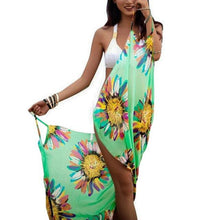 Load image into Gallery viewer, Beach Cover Ups Stripe Bikini Cover Up For Women With Tassel Summer Beach Dress Women Summer Casual Swing T Shirt Dresses Beach Cover Up Loose Dress Ladies Swimsuit Plus Size Beachwear