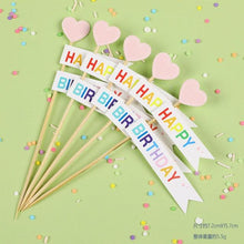 Load image into Gallery viewer, Bear Candle Birthday Cake Props Topper Card Cute Fantasy Cup Dessert Smiley Love Bear Table Dress Up Cake Props Party Cake Decor Supplies Toppers Birthday Cupcake Topper Various Cake Decorations for Birthday Party Photo Prop