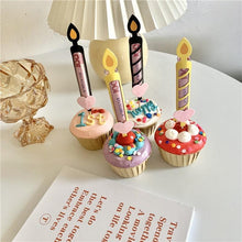 Load image into Gallery viewer, Bear Candle Birthday Cake Props Topper Card Cute Fantasy Cup Dessert Smiley Love Bear Table Dress Up Cake Props Party Cake Decor Supplies Toppers Birthday Cupcake Topper Various Cake Decorations for Birthday Party Photo Prop