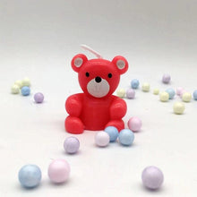 Load image into Gallery viewer, Bear Candle Birthday Cake Props Topper Card Cute Fantasy Cup Dessert Smiley Love Bear Table Dress Up Cake Props Party Cake Decor Supplies Toppers Birthday Cupcake Topper Various Cake Decorations for Birthday Party Photo Prop