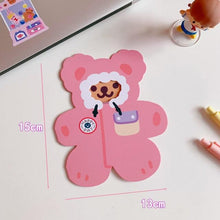 Load image into Gallery viewer, Bear Candle Birthday Cake Props Topper Card Cute Fantasy Cup Dessert Smiley Love Bear Table Dress Up Cake Props Party Cake Decor Supplies Toppers Birthday Cupcake Topper Various Cake Decorations for Birthday Party Photo Prop