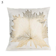 Load image into Gallery viewer, Beautiful Gold Print Pillow Cover Home Cotton Modern Decorative Pillowcase Gold Cushion Cases Decorative Cushions For Sofa Seat Covers Pillow Case