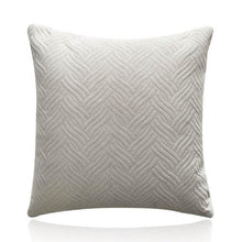Load image into Gallery viewer, Beautiful Quilted Pillowcase Throw Pillow Covers Home Decor Velvet Square Throw Pillow Covers Decoration Pillow Cushion Sofa Living Room Simple Decorative Cushion Cover 45x45CM