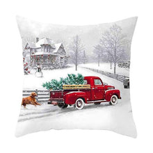 Load image into Gallery viewer, Beautiful Snowflake In Red Merry Christmas Gifts Xmas Cushion Cover Case Decorations Winter Holiday Party Pillow Zipper Pillowcase For Sofa Home Office Living Room Car
