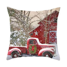 Load image into Gallery viewer, Beautiful Snowflake In Red Merry Christmas Gifts Xmas Cushion Cover Case Decorations Winter Holiday Party Pillow Zipper Pillowcase For Sofa Home Office Living Room Car