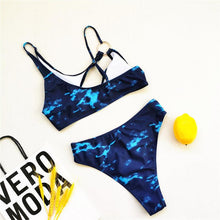 Load image into Gallery viewer, Beautiful Women Bikini Bathing Suit Cut Out Swimwear Chain Ring Swimming Suit For Women Two Piece Swimsuit Women Tight Summer Swimwear Bikini Glamorous String Bra Swimsuit Beach Wear