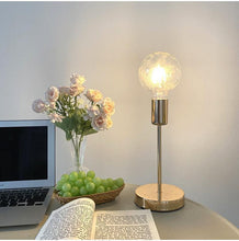 Load image into Gallery viewer, Bedroom Bedside Lamp Golden Modern Simple Model Room Décor Table Lamps College Dorm Study LED Desk Lamp E27 Table Light Fixtures Cute Study Lamps for Bedroom Décor