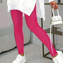 Load image into Gallery viewer, Casual 2-Piece Set Solid Color Leggings & Letter Print Hooded Sweatshirt
