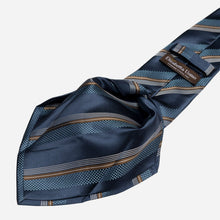 Load image into Gallery viewer, Corso - Silk Jacquard Tie - Petrol Blue