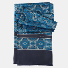 Load image into Gallery viewer, Ferrara - Silk Scarf - Blue