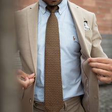 Load image into Gallery viewer, Palio - Printed Silk Tie - Brown