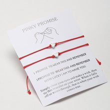 Load image into Gallery viewer, Best Friends Heart Couple Bracelets Mother Daughters Women Fashion Jewelry Christmas Friendship Bracelets Adjustable Handmade Braided Red Black Rope Cord Thread Bracelet Gift