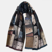 Load image into Gallery viewer, Villaggio - Wool Scarf - Navy