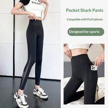 Load image into Gallery viewer, Women's Shapewear Tummy-Control Leggings – High-Stretch Cropped Nylon Pants