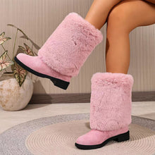 Load image into Gallery viewer, Women’s Chunky Heel Snow Boots – Warm Winter Anti-Slip Ankle Boots
