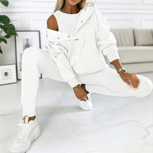 Load image into Gallery viewer, Women’s solid color three piece set