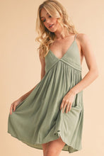 Load image into Gallery viewer, Ruched Plunge Mini Cami Dress For Women – Flattering, Romantic, Chic & Trendy for Night Outs and Special Events