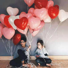 Load image into Gallery viewer, 100Pc Red Pink Balloons 10Inch Love Heart Latex Balloons For Wedding Party and Celebration Helium Balloon Valentines Day Birthday Party Inflatable Balloons