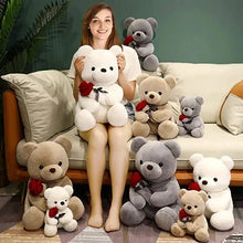 Load image into Gallery viewer, 23-45cm New Lovely Hug Roses Teddy Bear Plush Pillow Stuffed Soft Animal Dolls Nice Birthday Gift Girlfriend Valentine's Day
