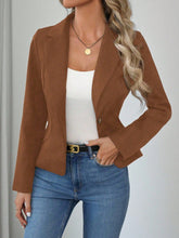 Load image into Gallery viewer, Women's Slim Fit Solid Color Blazer – French Style Long Sleeve Jacket