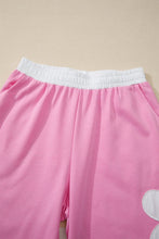 Load image into Gallery viewer, Floral Patchwork Raw Edge Top and Pant Set