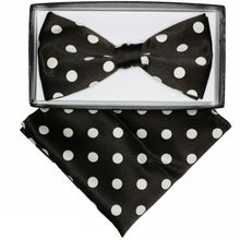 Load image into Gallery viewer, Vittorio Farina Polka Dot Bow Tie & Pocket Square by Classy Cufflink