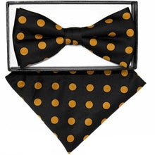 Load image into Gallery viewer, Vittorio Farina Polka Dot Bow Tie & Pocket Square by Classy Cufflink