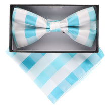 Load image into Gallery viewer, Vittorio Farina Geometric Designer Bow Tie & Pocket Square