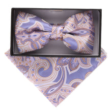 Load image into Gallery viewer, Vittorio Farina Paisley Designer Bow Tie & Pocket Square