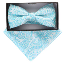 Load image into Gallery viewer, Vittorio Farina Paisley Designer Bow Tie & Pocket Square