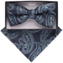 Load image into Gallery viewer, Vittorio Farina Paisley Designer Bow Tie & Pocket Square