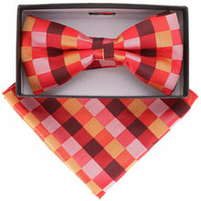 Load image into Gallery viewer, Vittorio Farina Geometric Designer Bow Tie & Pocket Square