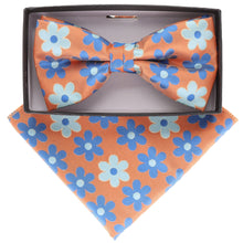 Load image into Gallery viewer, Vittorio Farina Floral Designer Bow Tie & Pocket Square