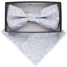 Load image into Gallery viewer, Vittorio Farina Paisley Designer Bow Tie & Pocket Square