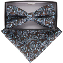 Load image into Gallery viewer, Vittorio Farina Paisley Designer Bow Tie & Pocket Square